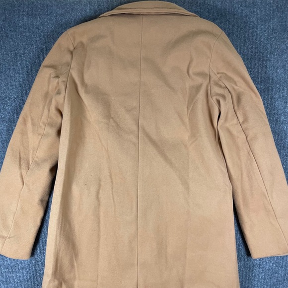 RVHSWDS Camel Double Breasted Long Trench Coat Women's Size XL Winter Casual - Picture 5 of 11